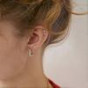 Cterwk 8 Pairs 316L Surgical Stainless Steel Stud Earrings Hoop Earrings for Women Men 14K Gold Plated Flat Back CZ Earrings Set
