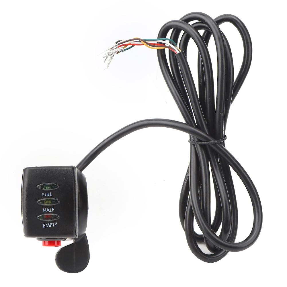 Elektroroller 48V Säure Elektrische Mengenanzeige EBike Daumengas Lenkergriff mit Scheinwerferknopf