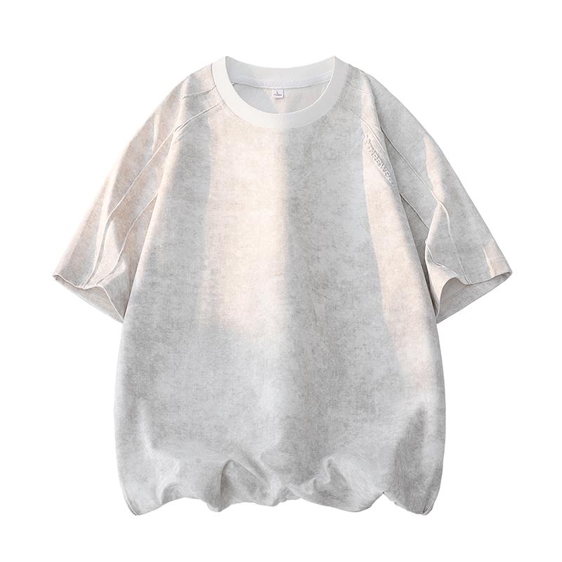 Round Neck Short-sleeved T-shirt Men's Loose Large Size Men's Half-sleeved Casual Versatile Fashion
