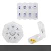 2Pcs/set Portable Sub-packing Pill Box 7 Days Tablet Small Mini Carry-on Travel Week Medicine Pill Storage Box