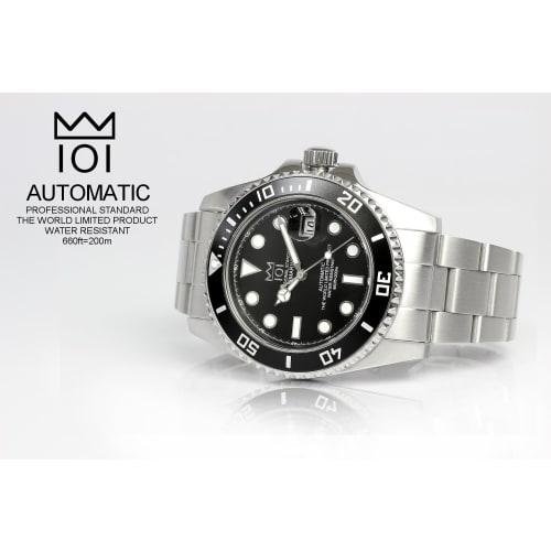 HYAKUICHI 101 Diver's Watch Automatic Winding (Hand Winding Included) With Hack Function Automatic Mechanical Screw-in Crown Date Display 200m Water R