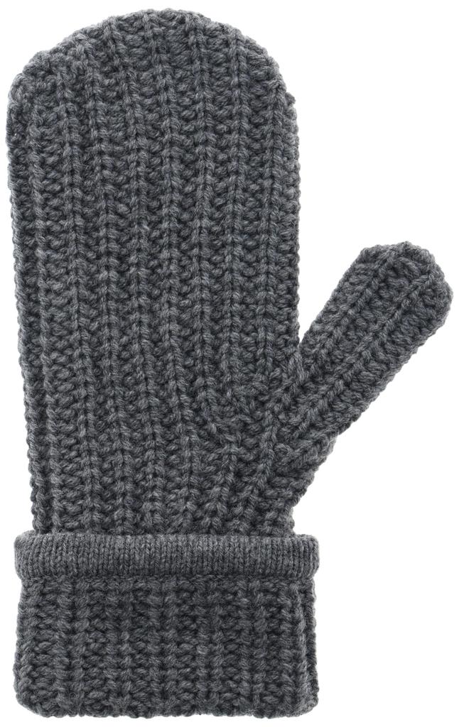 Anya Hindmarch Eyes Mittens In Soft Wool Charcoal [Used]