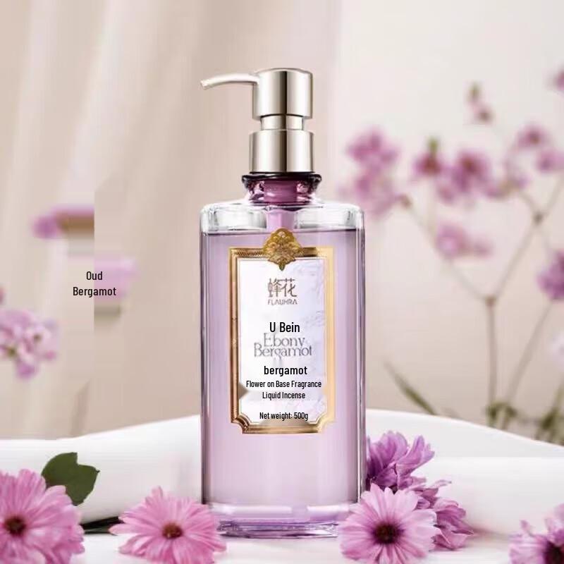 BEE&FLOWER Amino Acid Scented Liquid Soap, Oud Bergamot, 500g