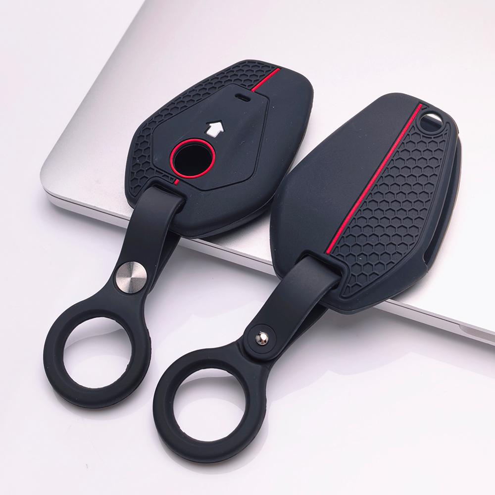Key Fob Cover for BMW R1250GS R1200GS ADV with Keychain Anti-Scratch Surface Shockproof Structure Soft Grip Texture Easy Install Design