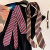 Simple Korean Striped Tie Printed Stripe JK Uniform Necktie Harajuku Style Y2K Shirt Tie Decoration JK Uniform Decoration