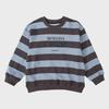 2025 Spring Boys' Striped Terry Cotton Sweatshirt with Panda Print