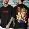 Dragon Ball Z Print Short Sleeve Cotton T-Shirt Son Goku Vegeta Men Women Clothes Harajuku Y2k Tee Vintage Casual Tee Tops