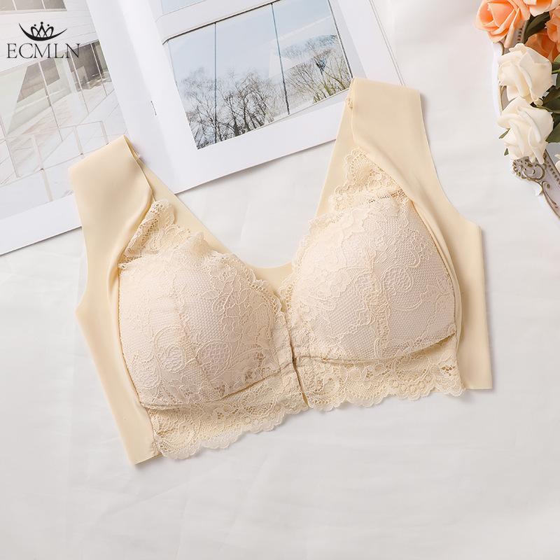 

Женские бюстгальтеры со шнуровкой спереди, глубокий V-образный вырез, без косточек, удобные бралетты Push Up 2XL бежевый