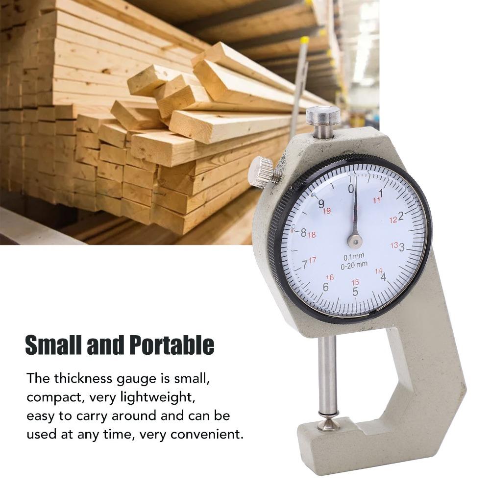 Pointer Display Thickness Micrometer 0-20mm Range Thickness Tester Tool  For Metals