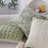 Modern Simple Green Cushion Pillow Sofa Cushion French Jacquard Model Room Decorative Cushion with Core