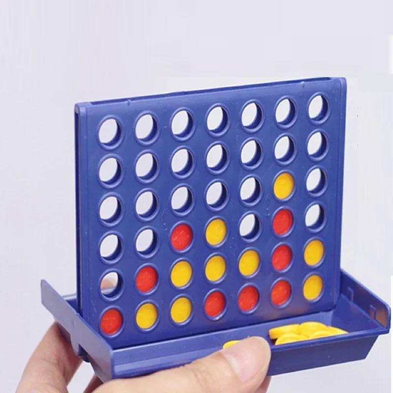 Connect 4 In A Line Board Game Children'S Educational Toys Foldable Kids Children Line Up Row Board Puzzle Toys