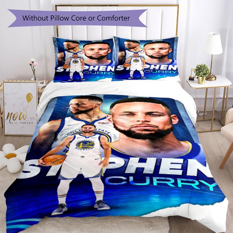 Steph Curry Star Game Out Bed Linen Set Perfect For Bedrooms Lightweight Perfect Gift For Friends Family
