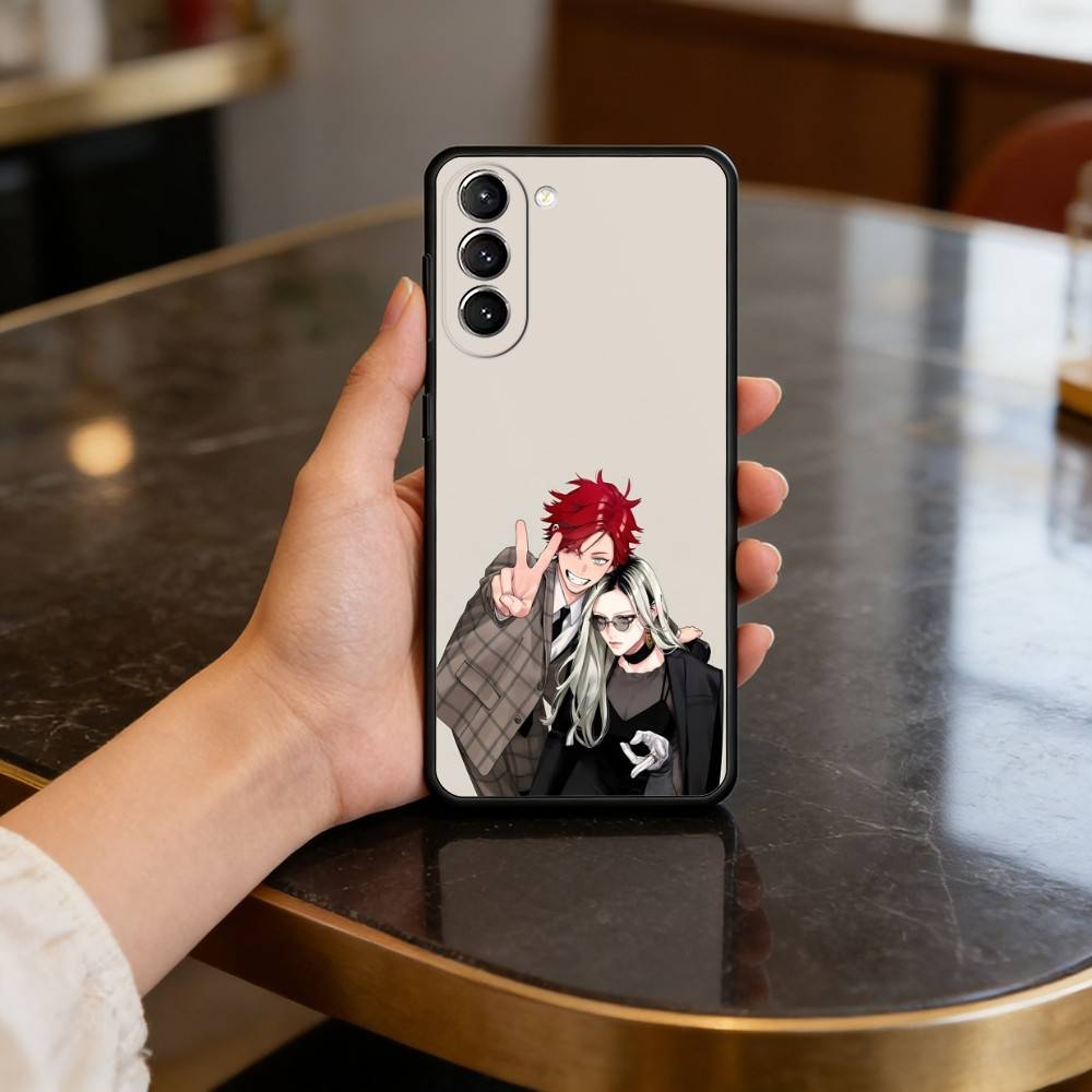 C-Comics G-Gokurakugai Phone Case For Samsung S25,24,23,22,30,21,10,9,Ultra,Plus,Lite,FE,4,5 G Soft Black Case Samsung S25