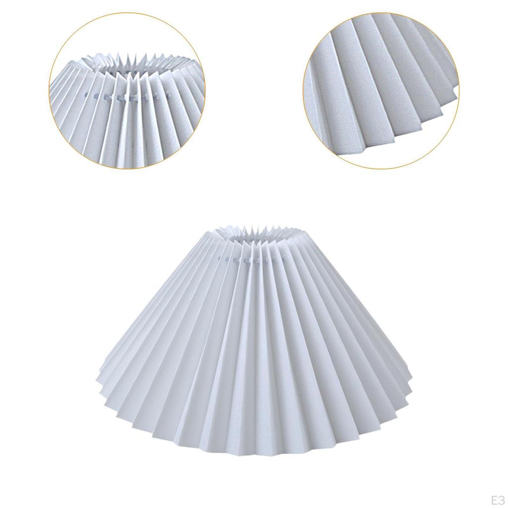 Pleated Lampshade Decorative Chandelier Shade Floor Light for Dining Room Bedroom Hotel Home