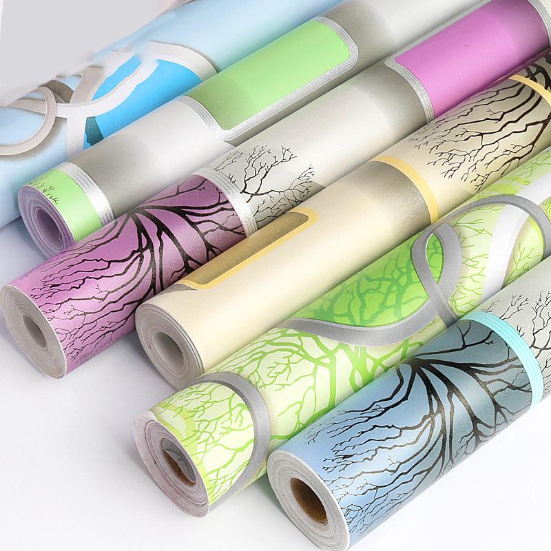 10m/20m PVC Thickened Geometric Grid Tree Background Self-adhesive Wallpaper Renovation Stickers Hotel Home Decor