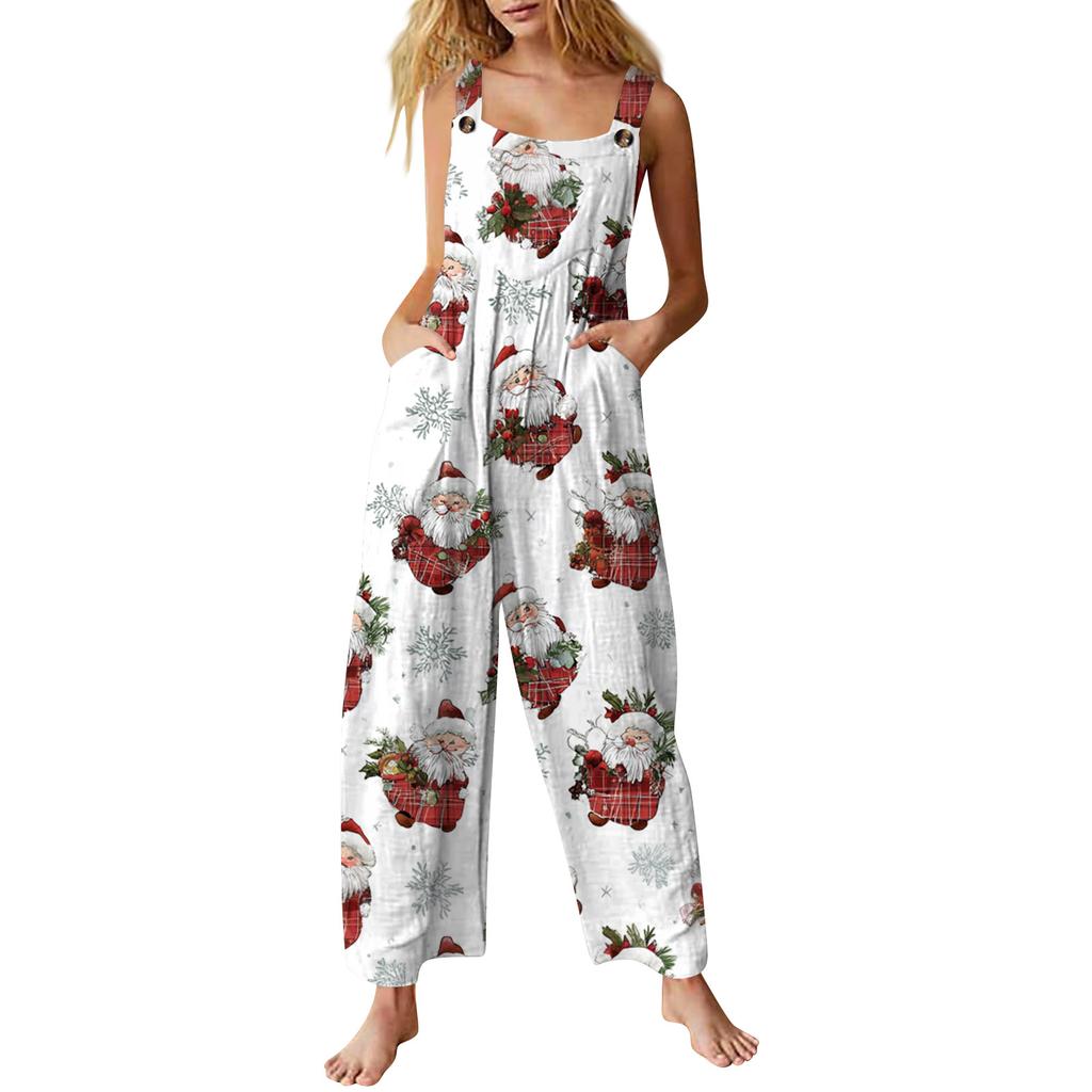 Women's Jumpsuit Printed Casual Loose Jumpsuit