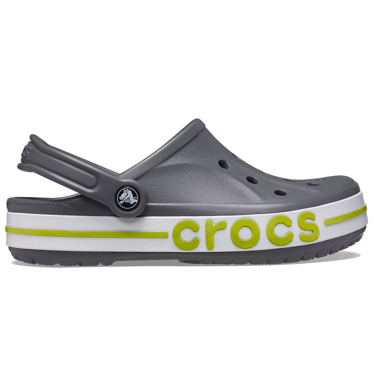 Crocs Bayaband Non-Slip Durable Clogs Unisex Footwear Gray 205089-0GX