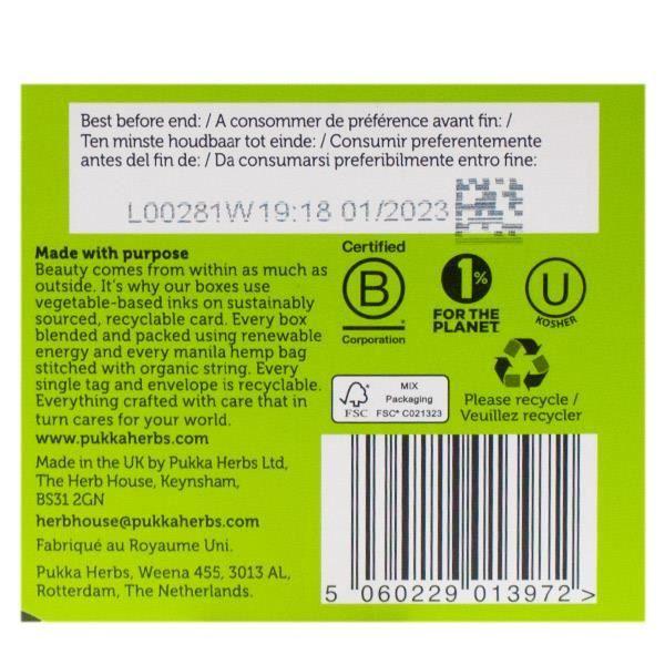 Pukka Ayurvédique Thé Vert Matcha Supreme 20 sachets