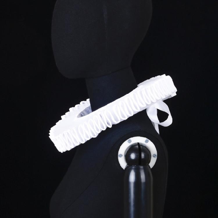 Adjustable Tie Ruffled Collar Retro For Victorian Age Costumes and Cosplay Halloween Accessory Versatile Collar