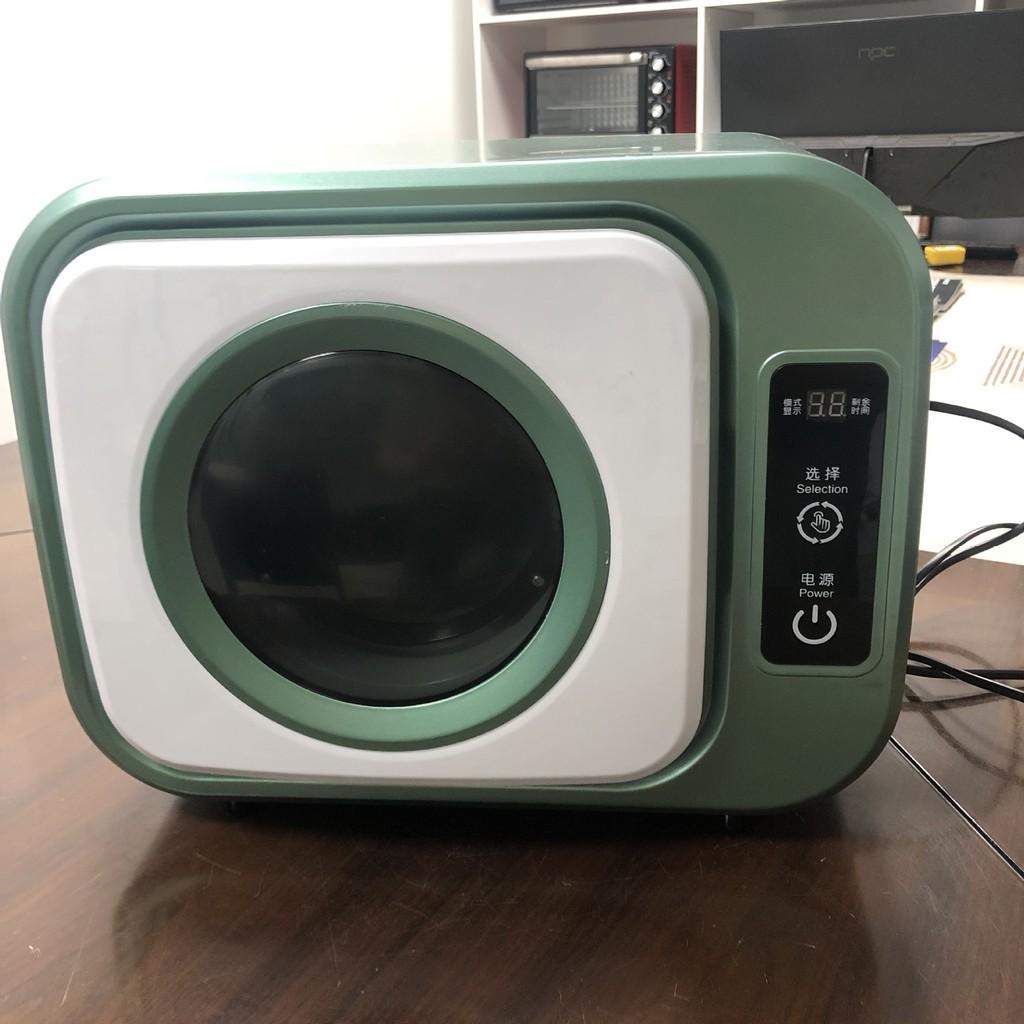 Mini inteligentní bubnová sušička pro domácnost UV sterilizace sušicí stroj Kolejová sušička prádla 300W 370x280x290mm