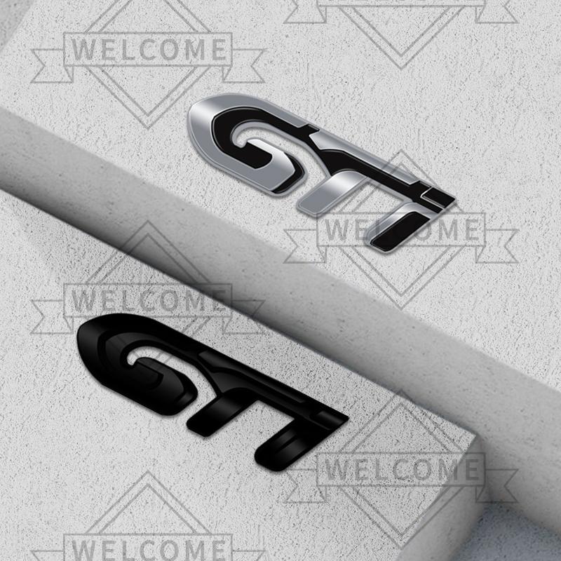 3D Car Stickers GT Emblem Auto Body Badge Trunk Decal For u333 GT Line RCZ 2008 308 306 5008 208 3008 Decoration Accessories 333u