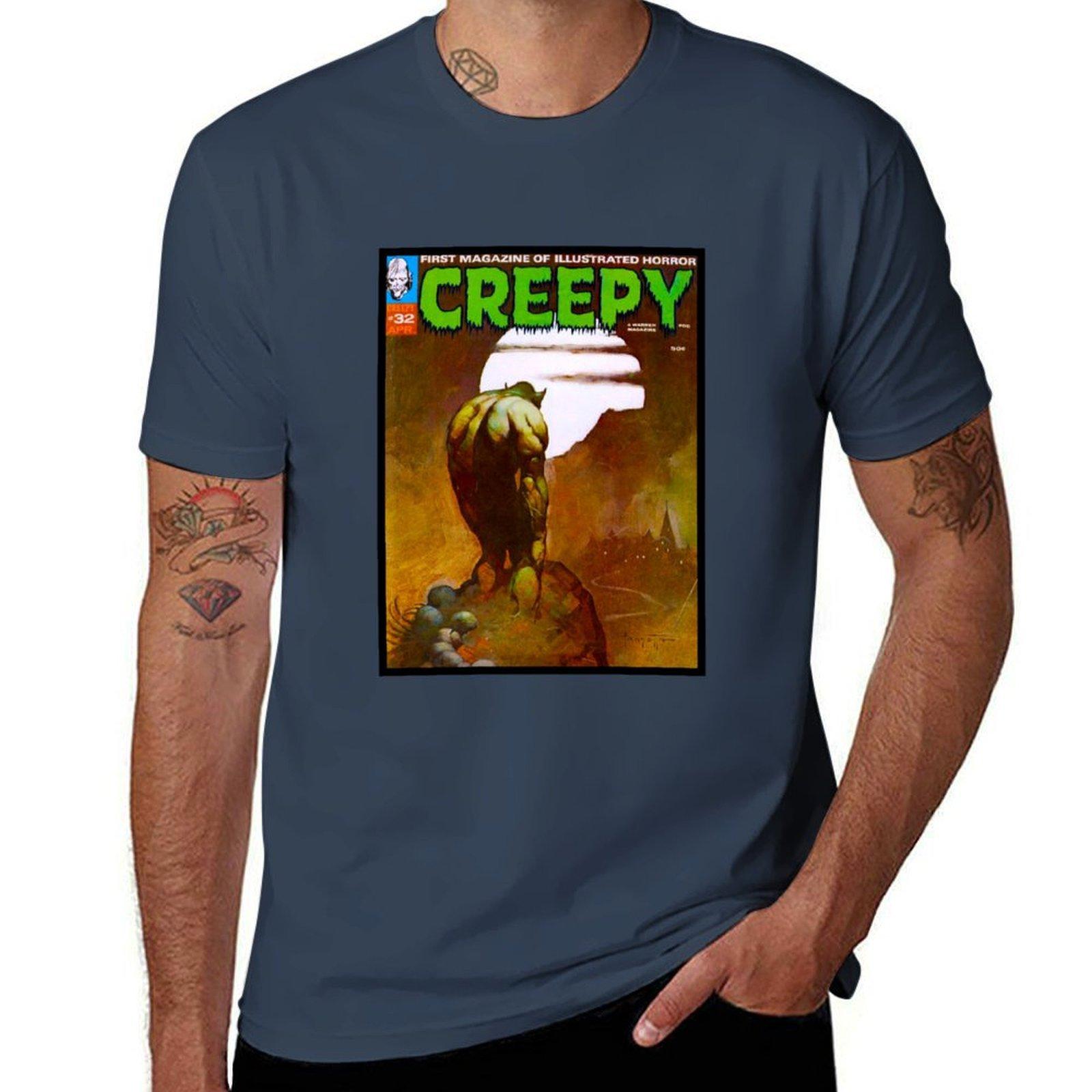 Oh My Another Great Vintage Creepy 32 Magazine Cover Tshirt Holiday All Match Tshirt S