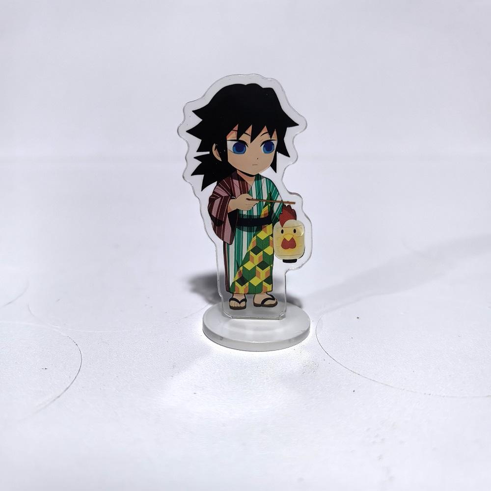 Japan Anime Demon Slayer Kimetsu No Yaiba Acrylic Stand Model Action Kamado Nezuko Hashibira Inosuke Desk Decoration Plate Toys