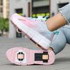 Children's Runaway Shoes Student Roller Skates Girls' Runaway Shoes Double Wheels New Boys' Skating Roller Shoes