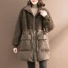 Women's Medium and Long Cotton-padded Clothes, Winter New Fashion Mother Down Cotton-padded Clothes, Loose and Thickened Warm Cotton-padded Jacket.