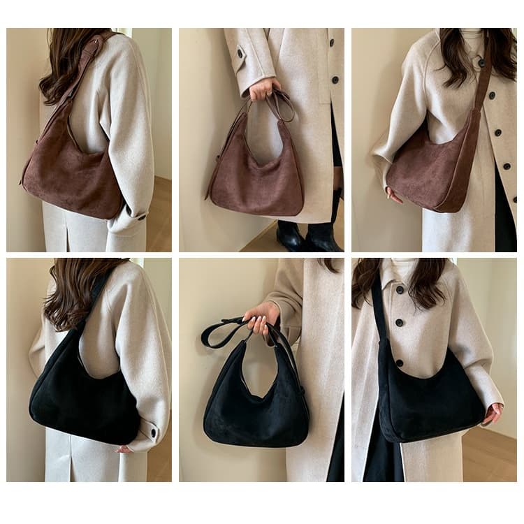 Vintage matte bag, new women's tote bag, underarm bag.