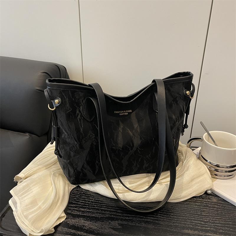 Premium sense niche large capacity tote bag women's bag 2025 summer new trendy fashion versatile commuter shoulder bag
