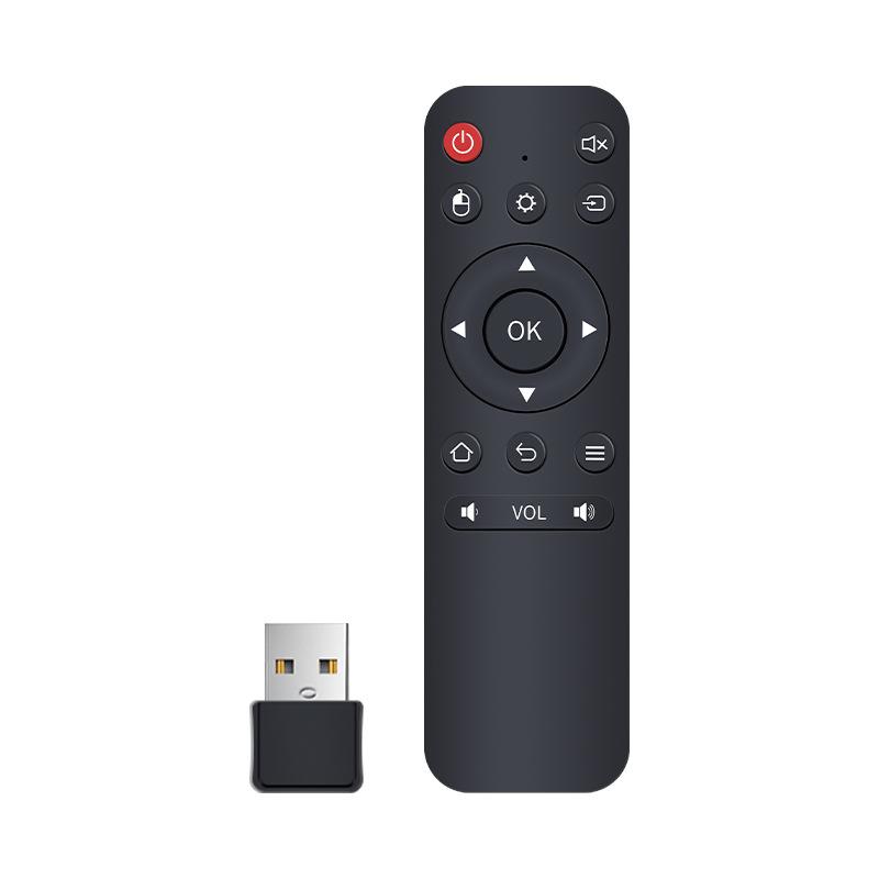 2.4G Universal Remote Control for Projector PC TV Screen Mirroring USB Wireless Connection Black