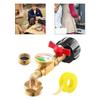 For 1Lb Tank Propane Refill Adapter Brass Elbow with Gauge and Control Valve