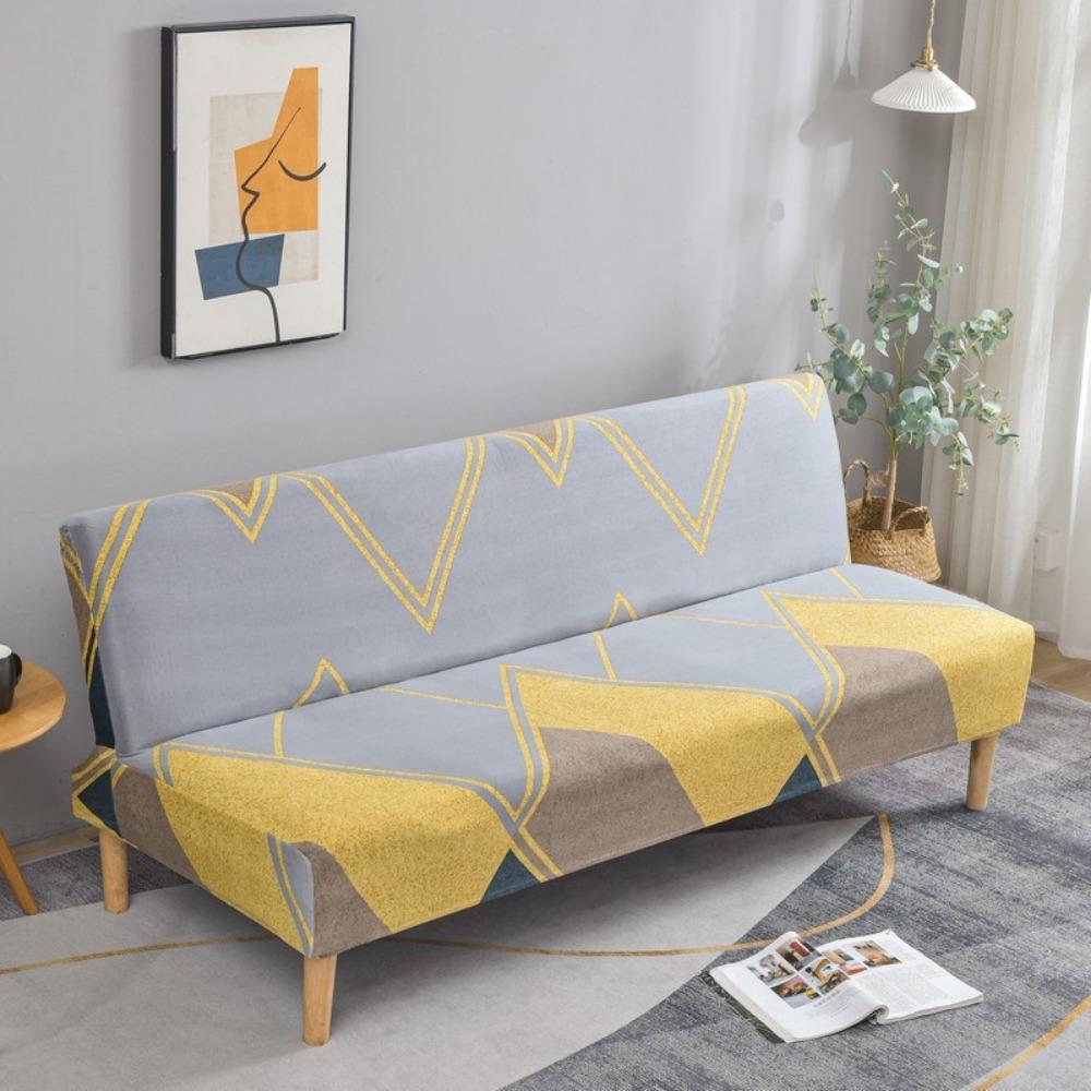 Milk Silk Elastic Sofa Cover Slipcover Furniture Protector Dustproof Stretchable No Armrest Full Coverage