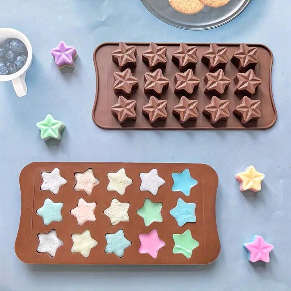 1pc-Small Star Shaped Silicone Mold Set, DIY Candle Making, Romantic Gifts for Couples, Handmade Spice Mold, Beeswax Candle Mold