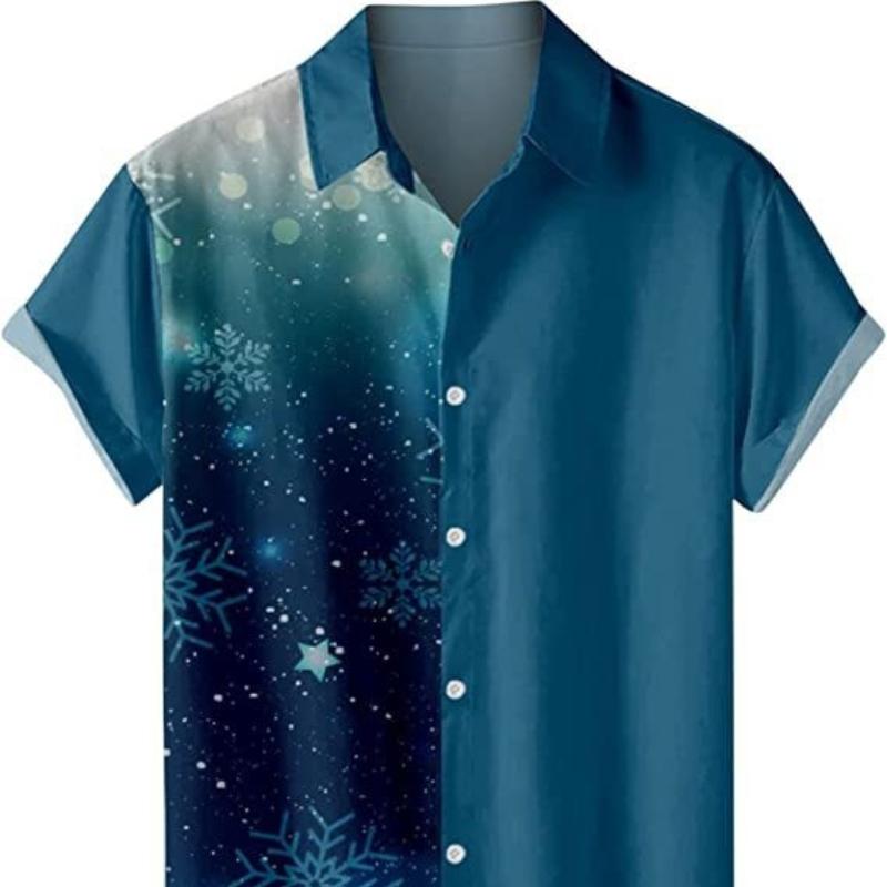 Рождественская коллекция мужская повседневная 3D цифровая печать весна/лето короткая — фото 4