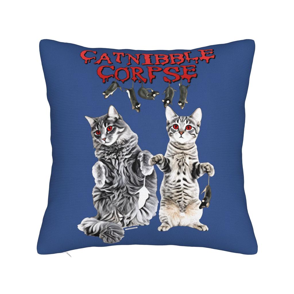 Pillow Case Death Metal Band Cannibal Corpse Soft Pillow Cover For Sofa Home Decoration Retro Trendy Pillowcases