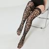 Sexy Netzstrümpfe mit Spitzenbesatz und rutschfestem Silikon, über dem Knie