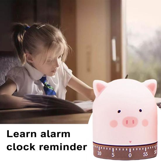 Kreslený mechanický časovač Rozkošný vzhled Kompaktní Není potřeba baterie Snadná obsluha Manuální odpočítávání