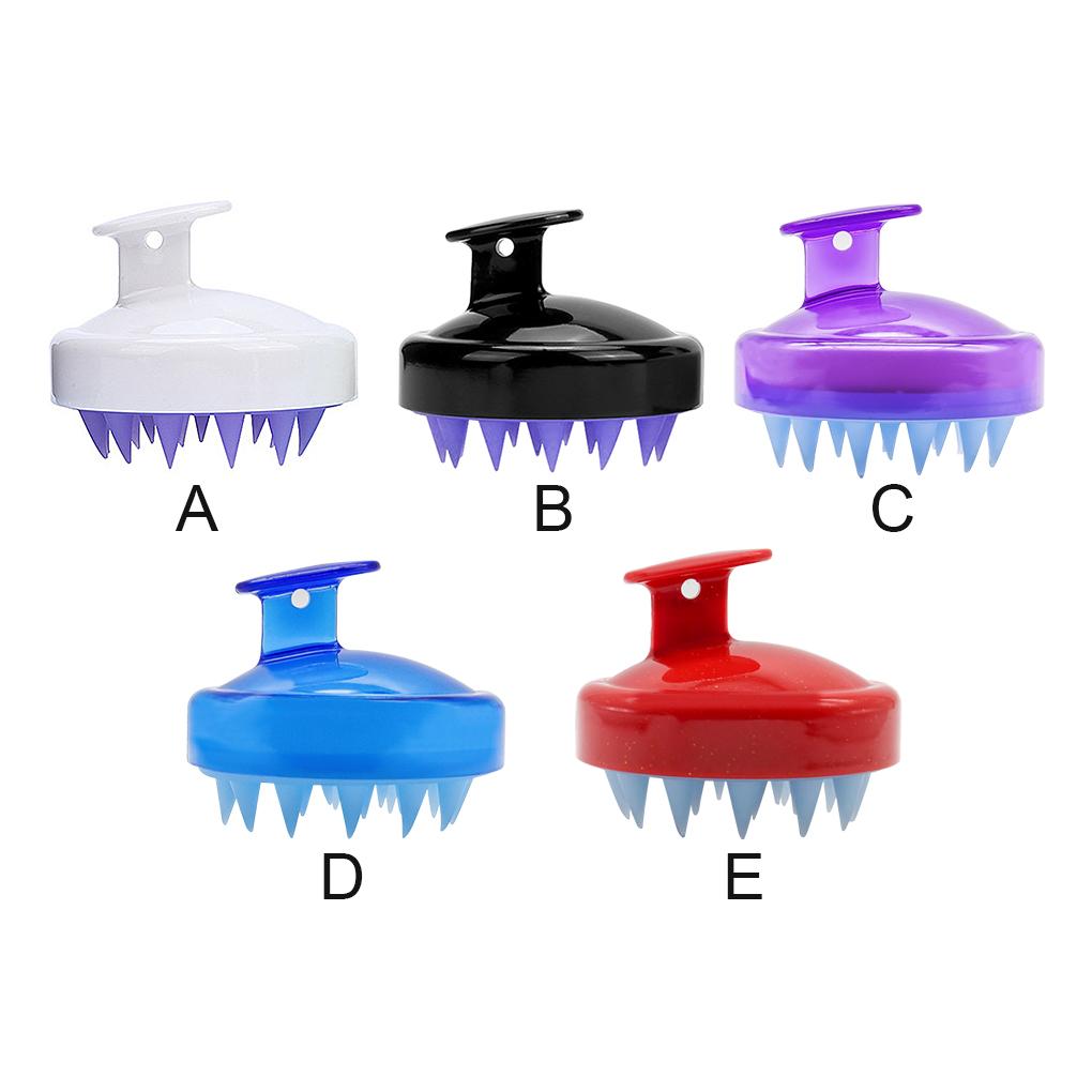 Silikon Kopfhautmassagebürste Massierende Shampoo-Bürste Duschkopf-Reiniger