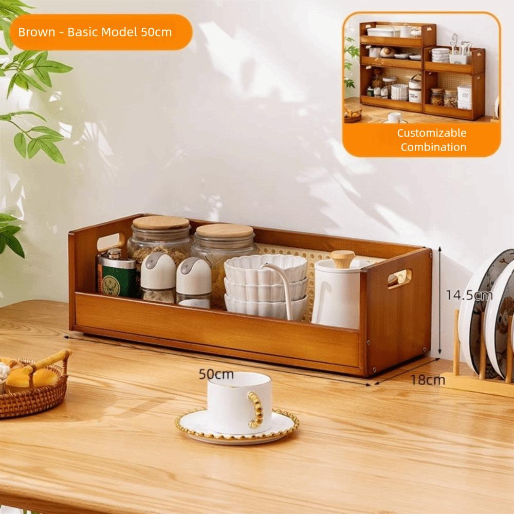 Large Capacity Desktop Storage Rack Stackable Countertop Rack New Dining Table Rack  Desktop Use