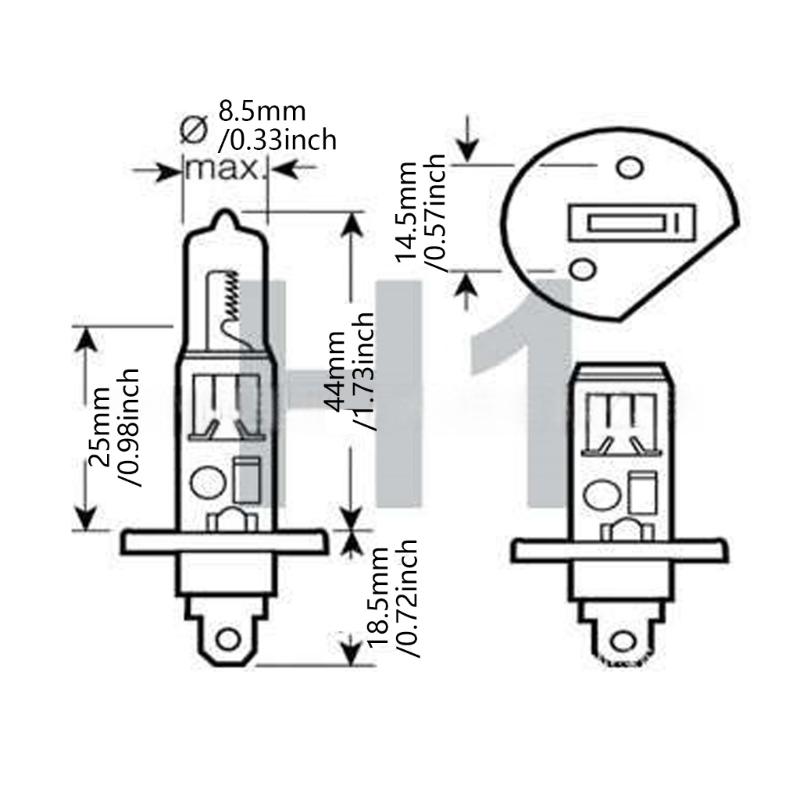 Vehicle Headlight Bulb Heat Resistant Silica Glass Car Headlight Lamp Vehicle Accessories for Safe Night Driving