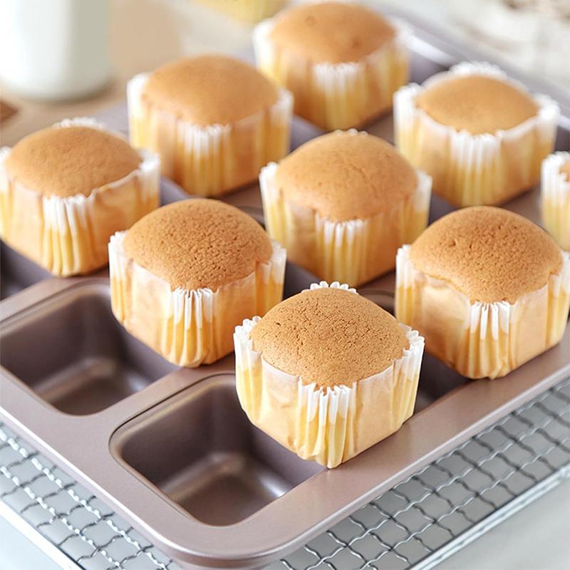 1000Pcs Square Cupcake Liners Muffin Baking Cups Pan Liners Paper Oven Microwave Safe For Wedding Birthday Party Supplies