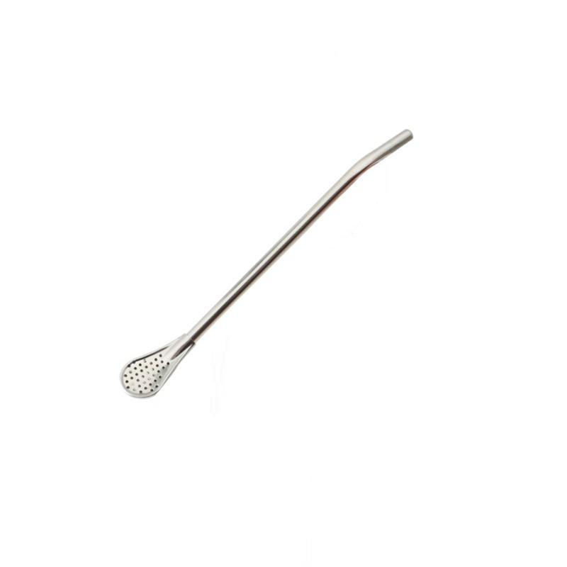 Stainless Steel Beverage Coffee Filter  Straw Spoon Mirror Polishing Reusable Multipurpose Encrypted