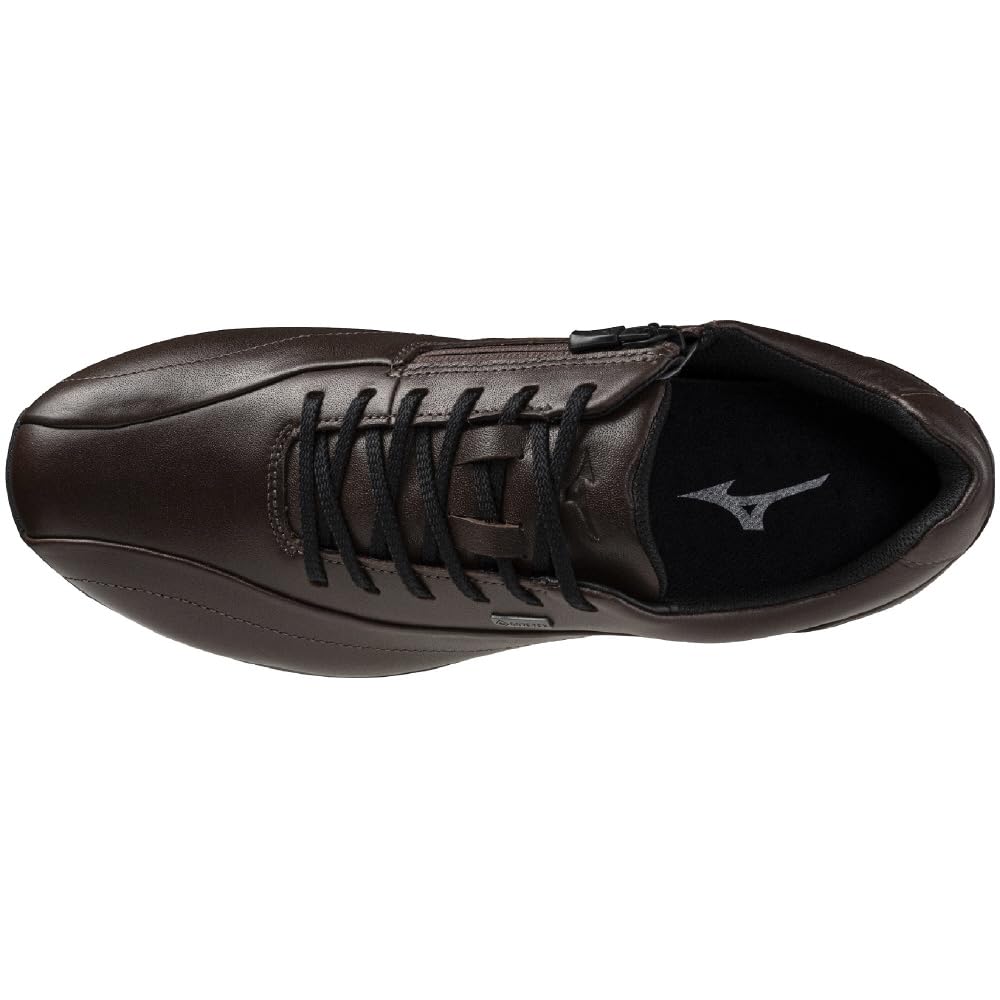 Mizuno LD40 VII GTX Walking Wide Zippered Inner Casual Dark Size 4E Men's Shoes, Waterproof, Gore-Tex, Lightweight, Fit, Shoe, Sneakers, Brown, 25.5