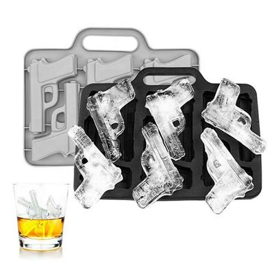 1 Stück Kreative Pistolenform Eiswürfelform DIY Getränkeform Kaltes Whiskey Wein Cocktail Eisbereiter Eiscreme Werkzeug Küchenzubehör