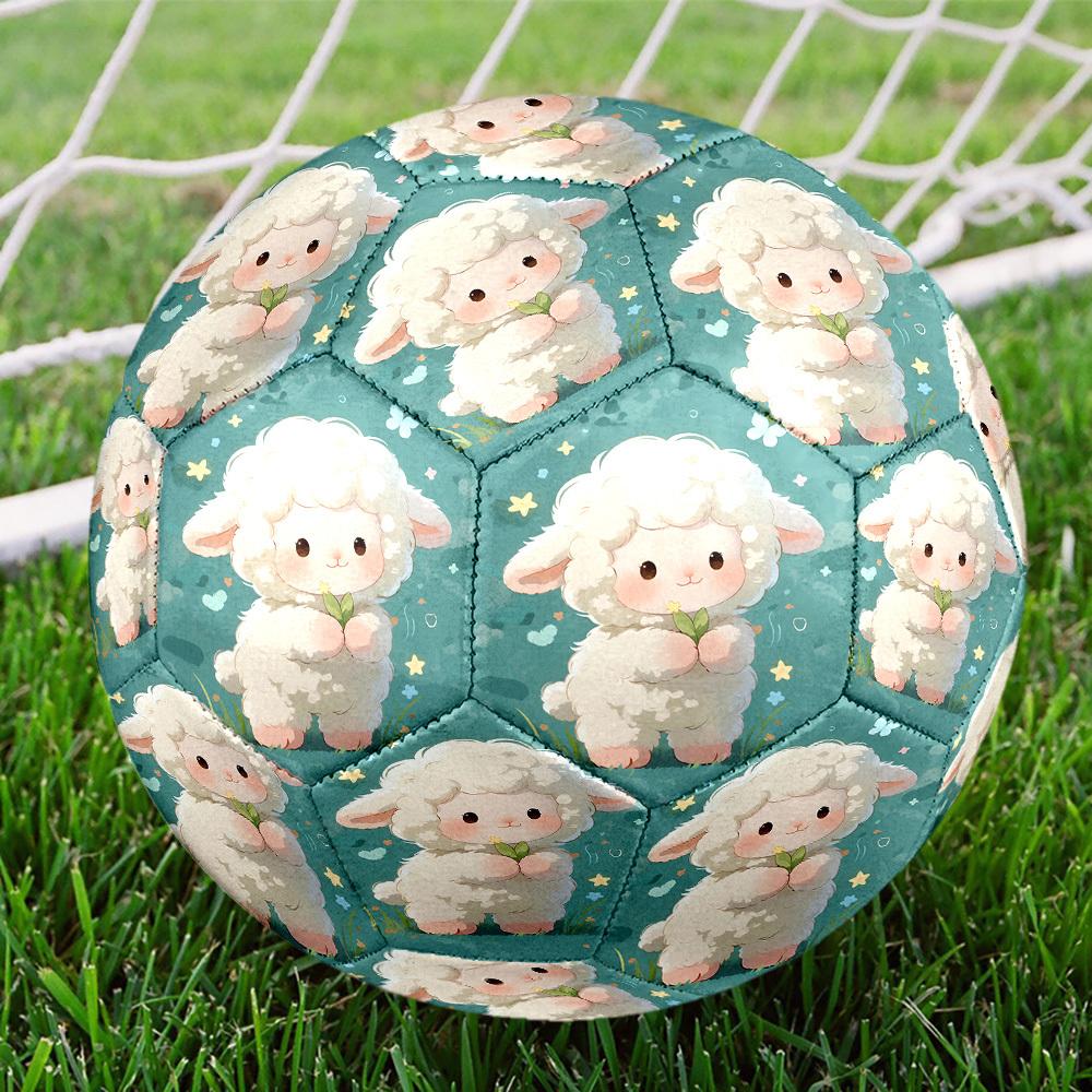 1pc Lamb Garden Size 5 Soccer Ball Professional Match Training Football Indoor &Outdoor Sports Ball Lightweight Durable C65189