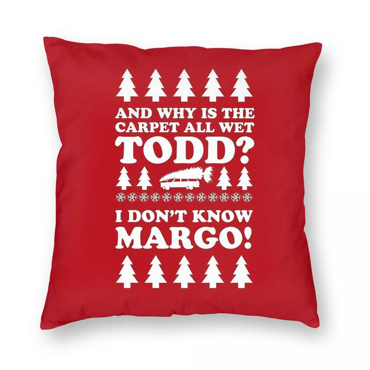 Christmas Carpet All Wet Todd Square Pillowcase Polyester Linen Velvet Pattern Decorative Throw Pillow Case Seater Cushion Cover 30x30cm
