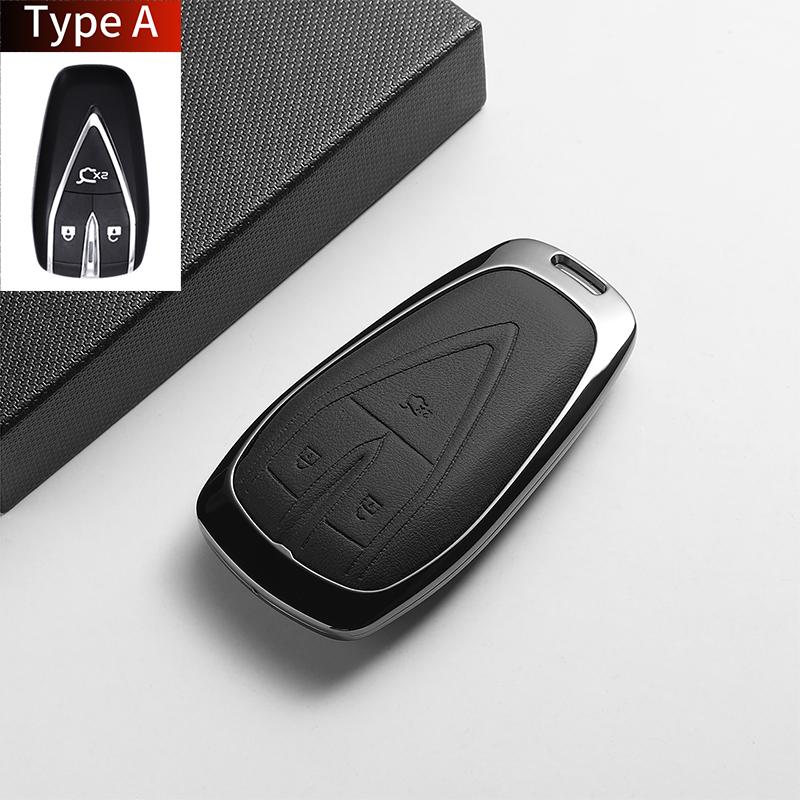 For Changan DEEPAL UNIT UNIK CS35PLUS CS55 PLUS CS75 PLUS Oshan X7 X5 Leather Metal Car Key Case Cover Fob Key Protection Shell