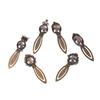 12 Stücke 6 Stile Antike Bronze Lesezeichen Anhänger Fach Glas Cabochon Handwerk Diy